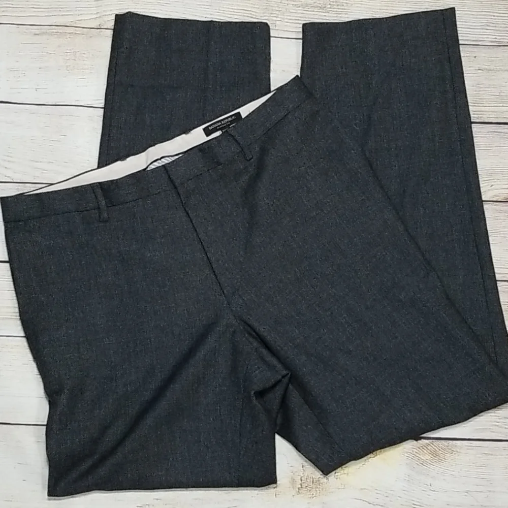 Banana Republic Grey Wool Classic Fit Pants